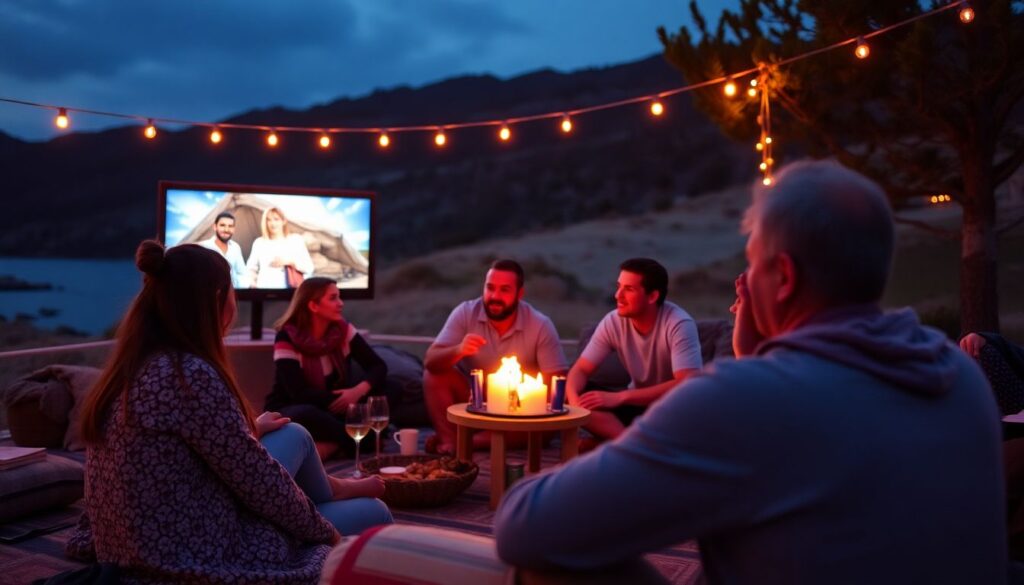 Идеальный плейлист для кино-вечеринки: сочетание фильмов, закусок и музыки - иллюстрация