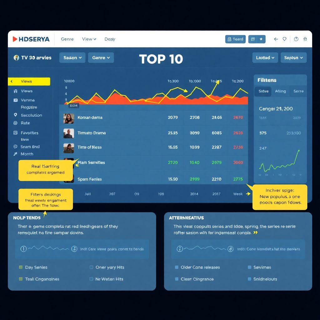 Рейтинг Top 10 недели на Hdseriya: как он устроен и почему постоянно меняется